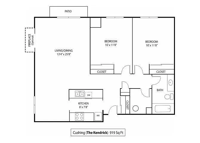 Floor plan Cushing