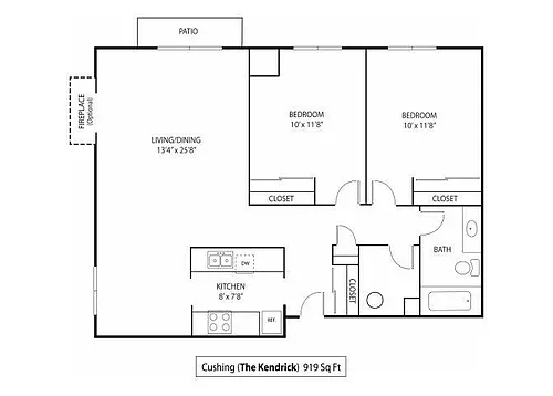 Floor plan Cushing