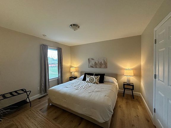 King bed in master bedroom