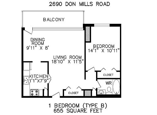 Floor plan 1BR