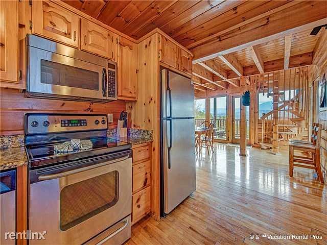 Even the kitchen has a mountain view