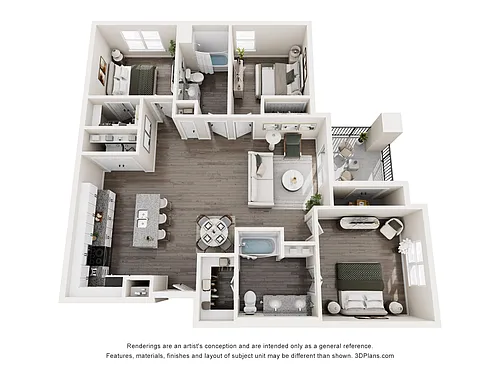 Floor plan 3BR-A