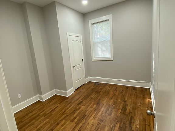 Bedroom - Good Size closet. High Ceilings with room for bed and dresser.