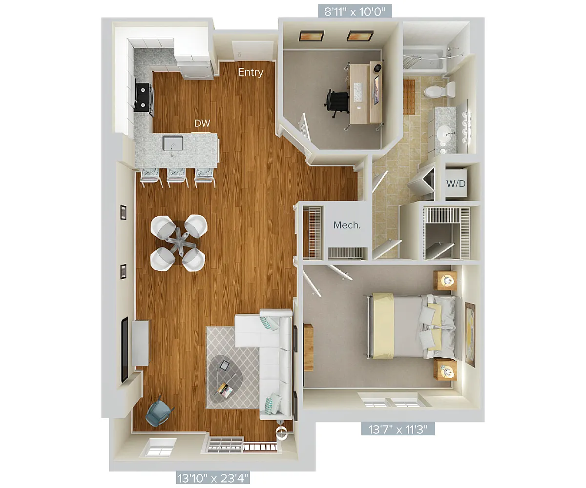 Floor plan A17D-916-960