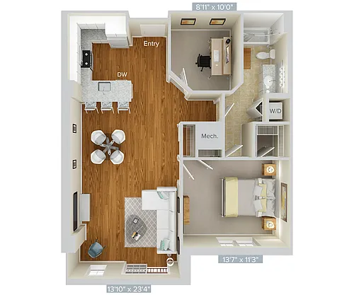 Floor plan A17D-916-960