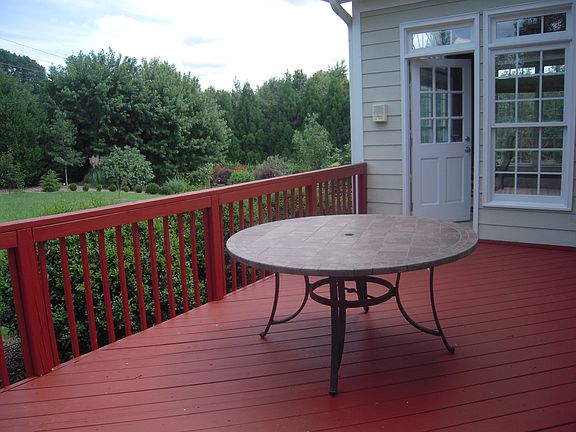 Newly painted deck