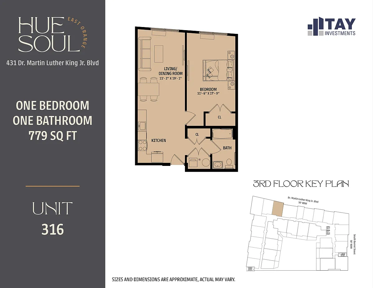 Floor plan 1B1B-J