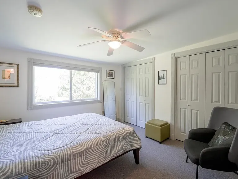 Master bedroom with two sizeable closets
