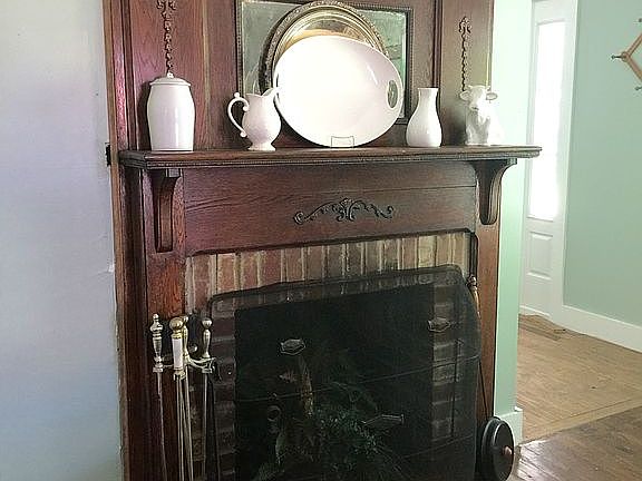 Mantel in Formal dining room
