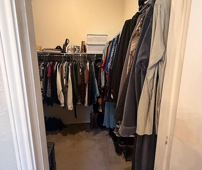Nice size walk-in closet