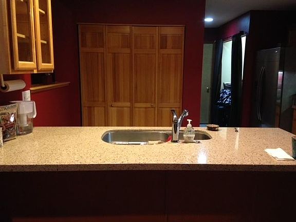 Kitchen with granite counter tops