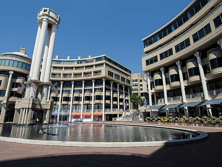 Georgetown waterfront with restaurants and shopping