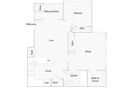 Floor plan Brookside