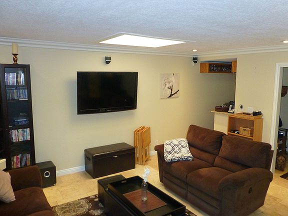 Family room wired for home theater experienceq