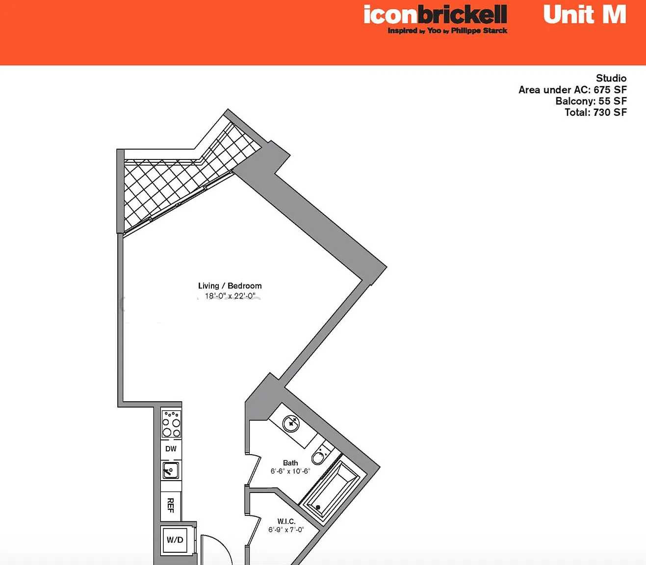 Studio, 598 sqft, $2,600 — Photo 2