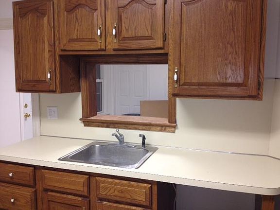 Oak kitchen cabinetry (this is only a third of the cabinets)