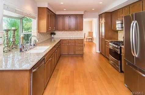 Kitchen with granite and stainless
