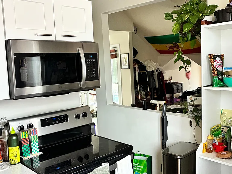 Partial view of open kitchen