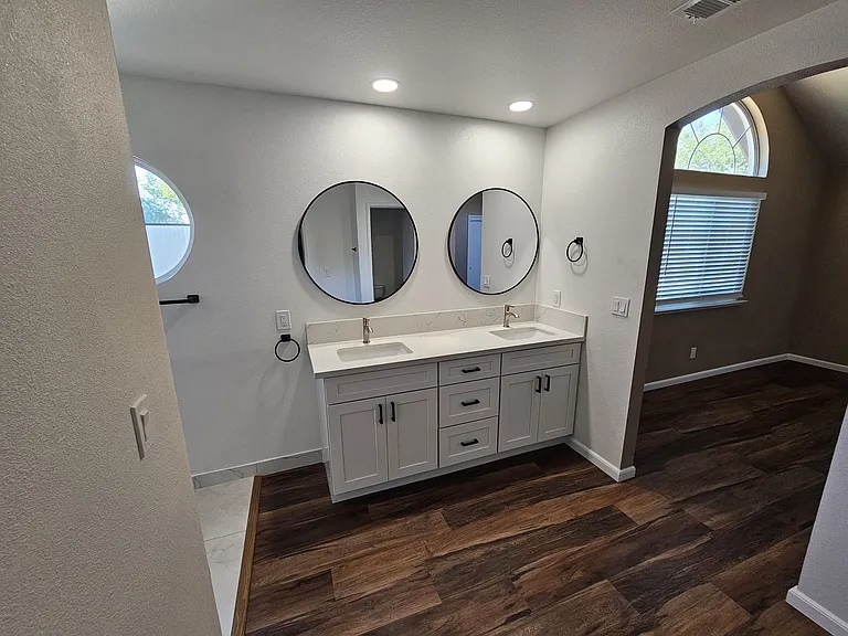 Master bath - new cabinets, countertops, floors.