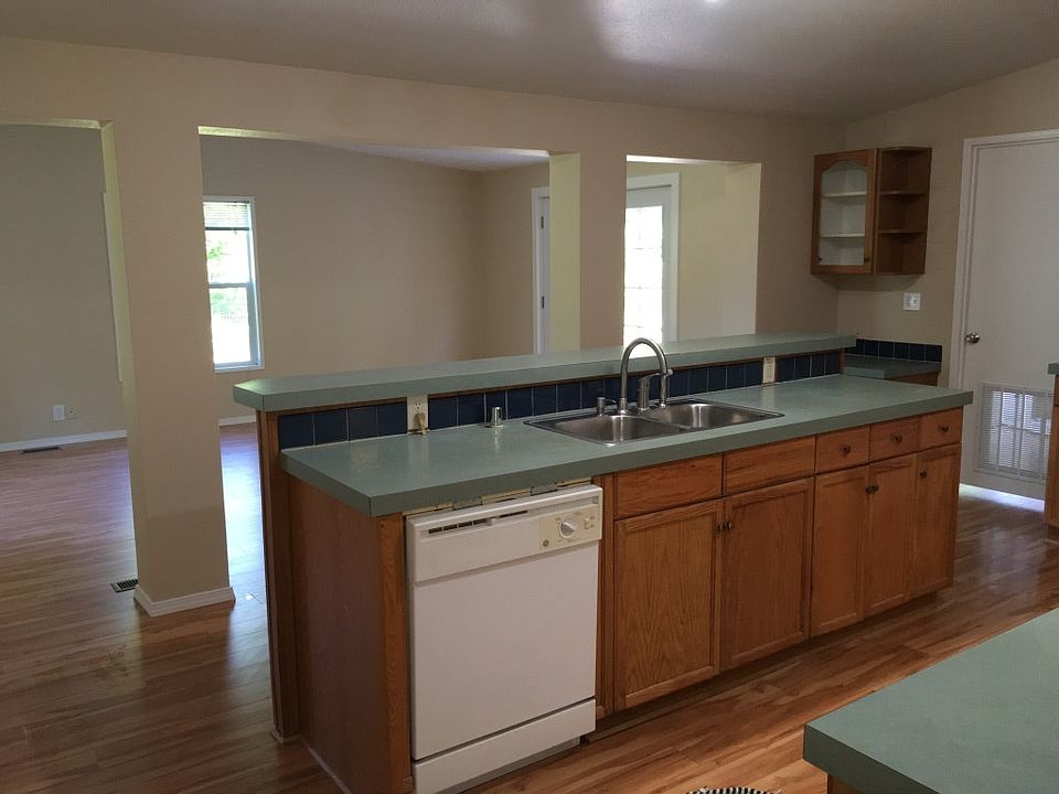 Kitchen Island open to Living Room