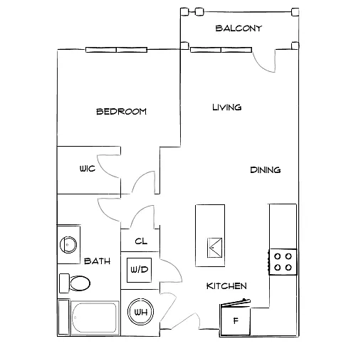 Floor plan Design 1B