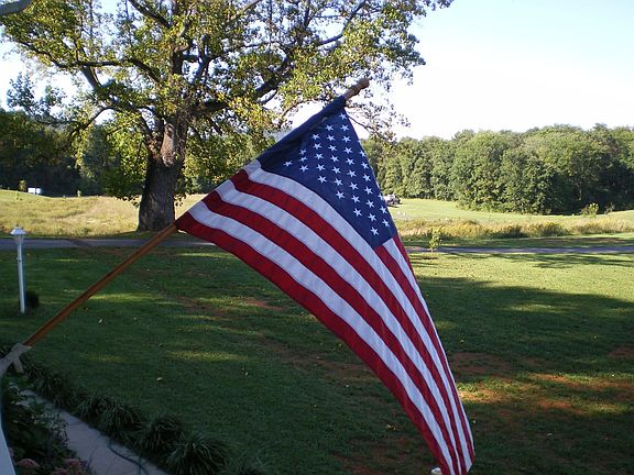 view to left from beautiful covered front porch