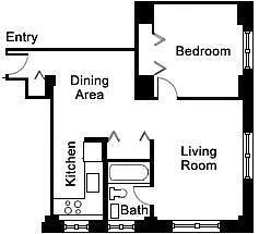 Floor plan 1 Bedroom