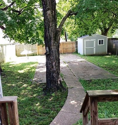 Backyard from the porch.
