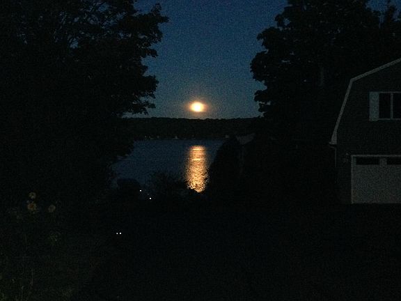 Night view from deck