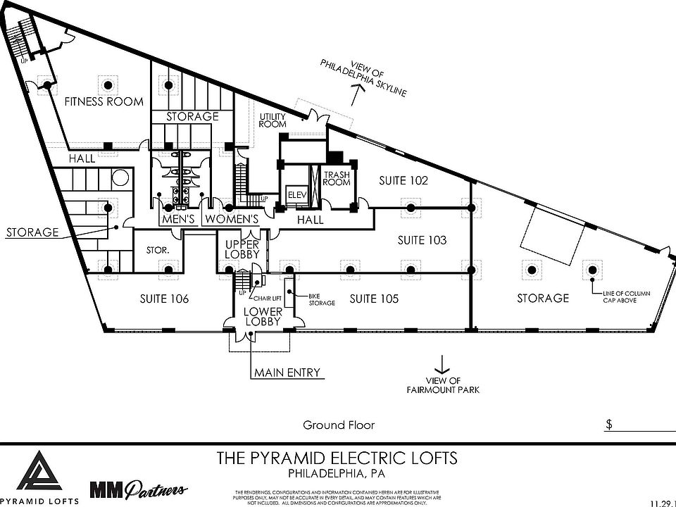 Pyramid Lofts site plan