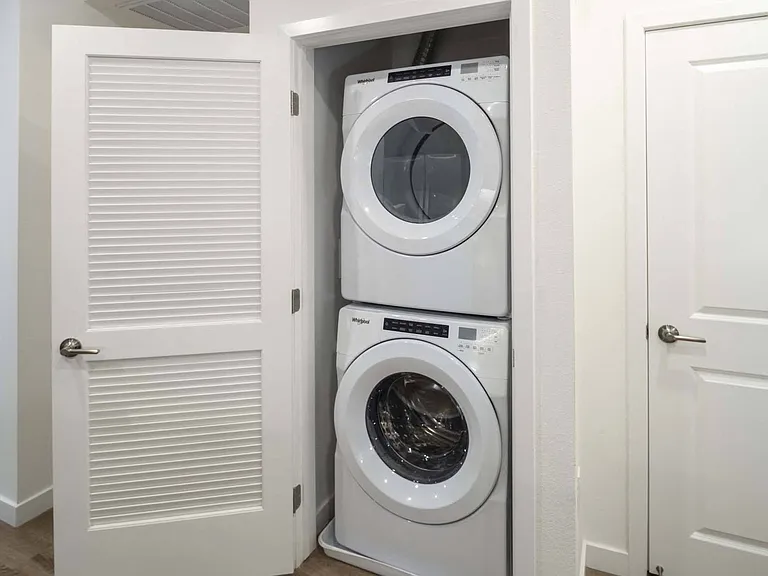 Enjoy the convenience of having a washer and dryer right in your unit for easy, at-home laundry days.