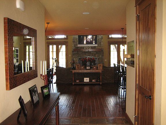 Foyer leading into living area