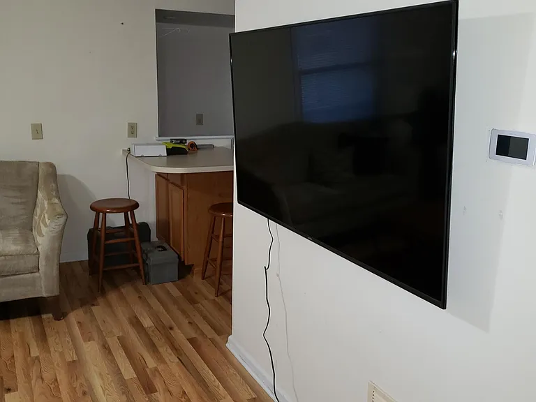 Large (65") smart-TV in the living room