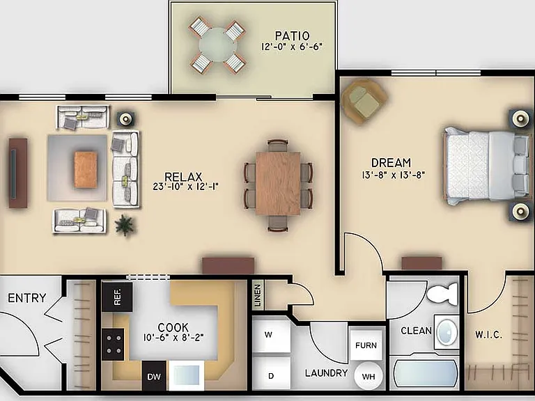 Retreat 1 Bedroom Retreat 1 Bedroom