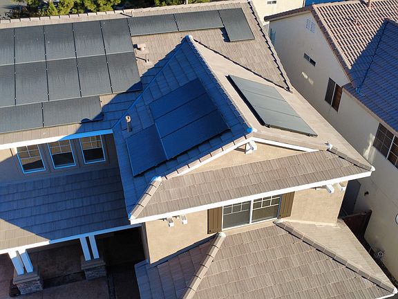 Aerial of front house Solar