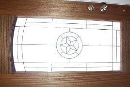 Front door with glass insert