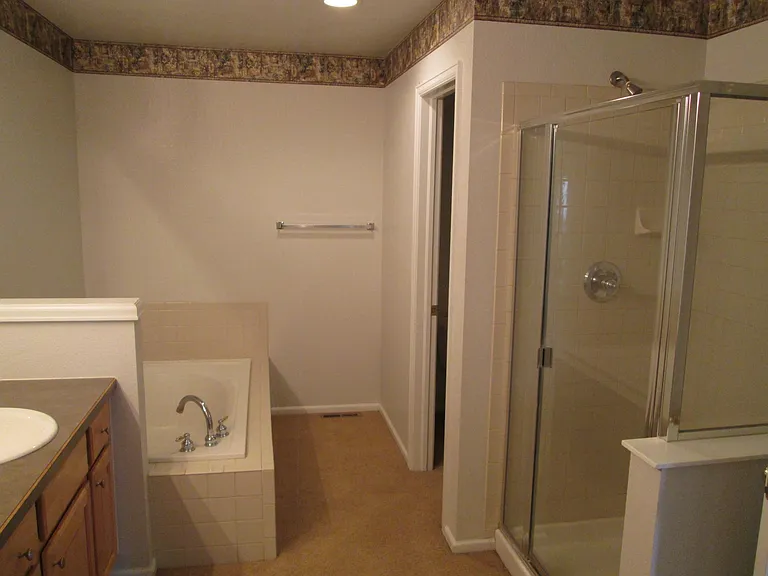 Shower + garden tub