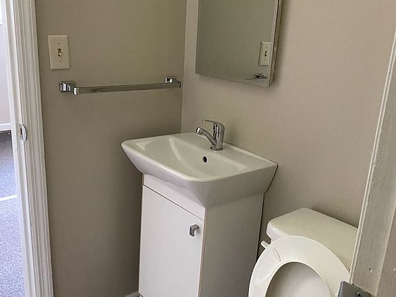 half bath attached to back bedroom