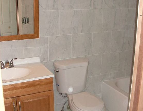 Ceramic tiled bathroom