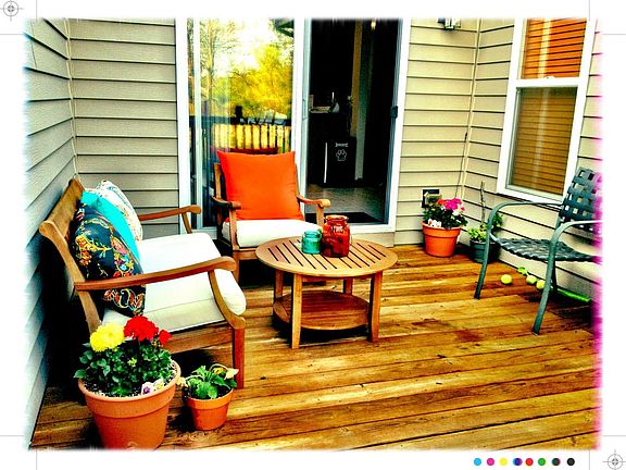 Outside deck