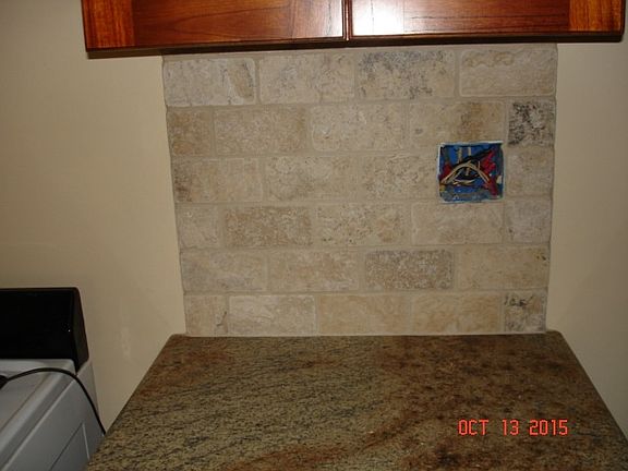 Tile backsplash