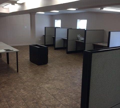 Main room - looking at front & side wall