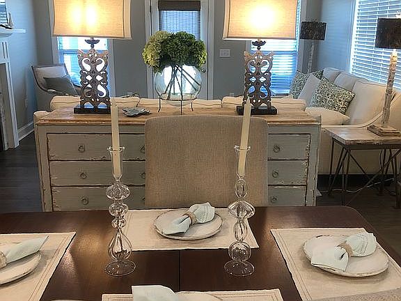 Open dining and den