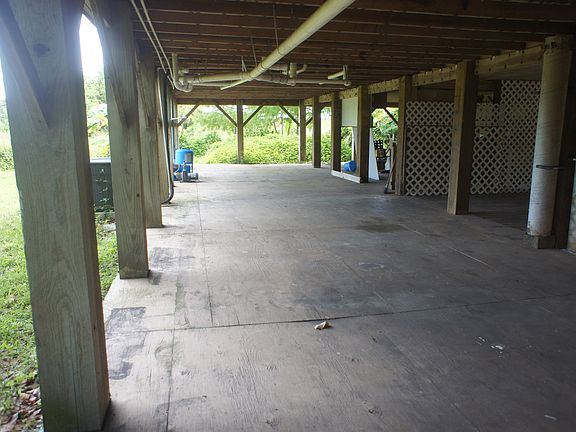 covered space below house