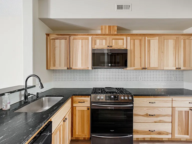 Fully stocked and remodeled kitchen