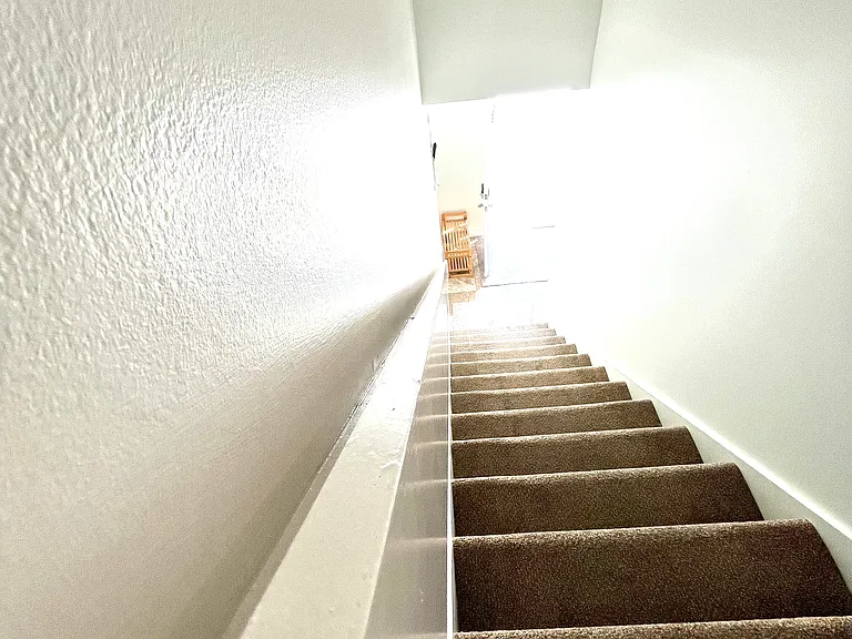 Stairs to & from your free parking lot which most city locations do not provide.
