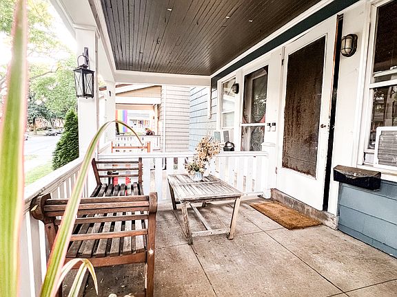Ample porch space