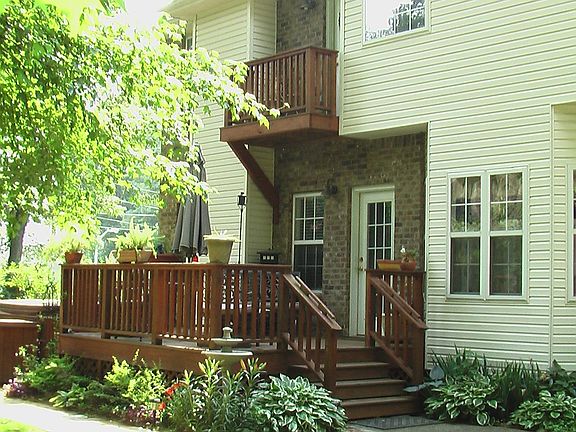 view of rear of home