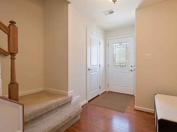 Entry with 1/2 bath & closet