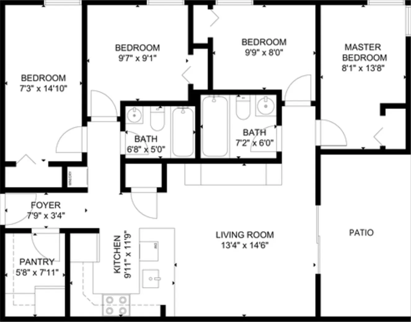 4BR/2BA Condo Near Virginia Tech — Photo 1
